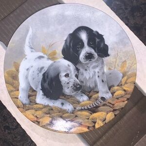 Edwin M Knowles.     Fine Feathered Friends - English Setters.   P# 7438B.